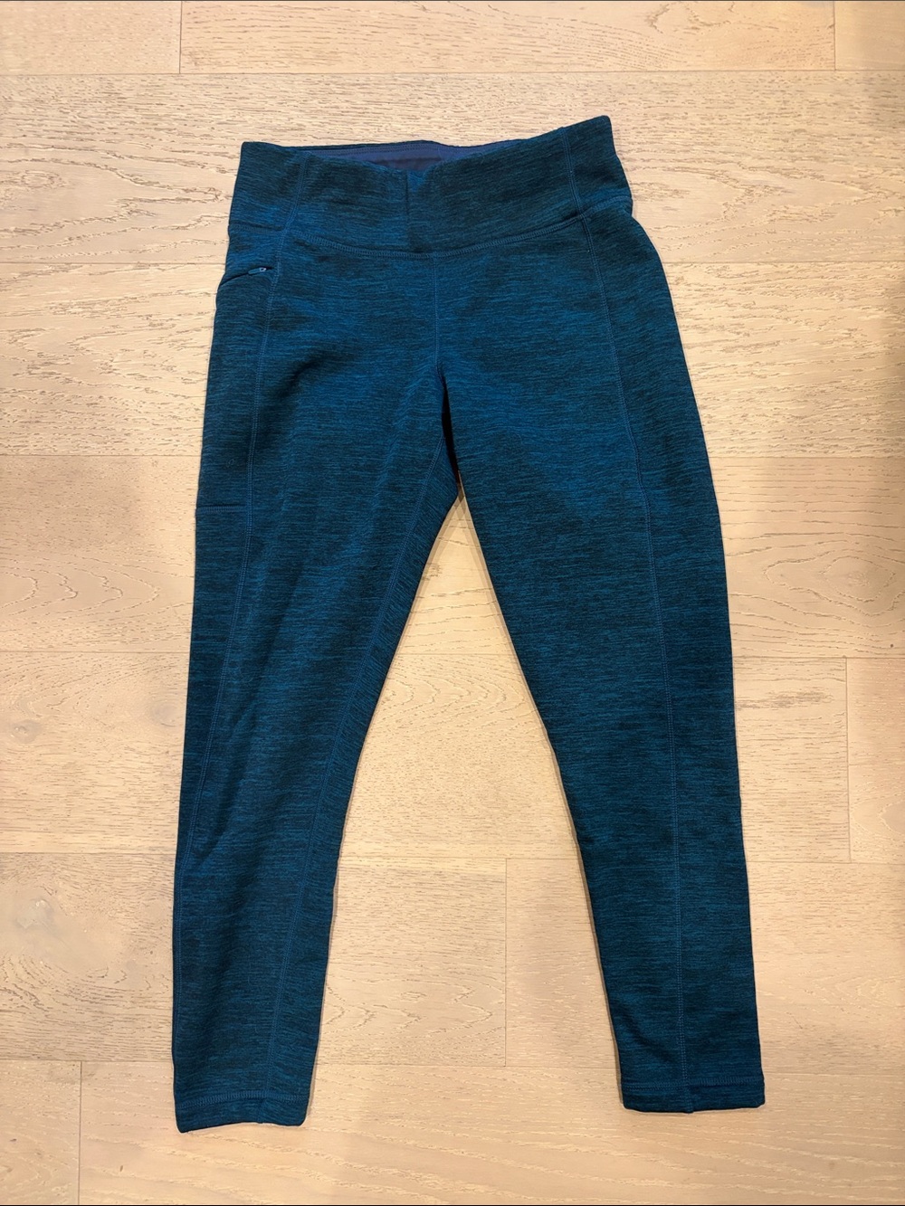 Title Nine Teal Heather Performance Leggings